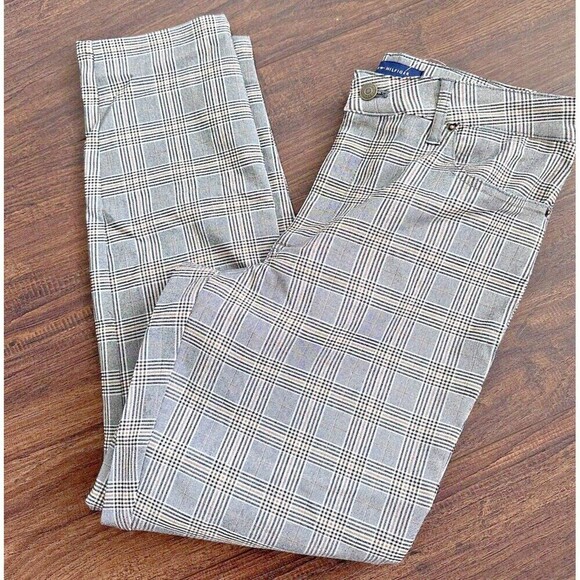 Tommy Hilfiger Women's Dress Pants Plaid Stretch Formal comfortable Gray 10 - Picture 3 of 7